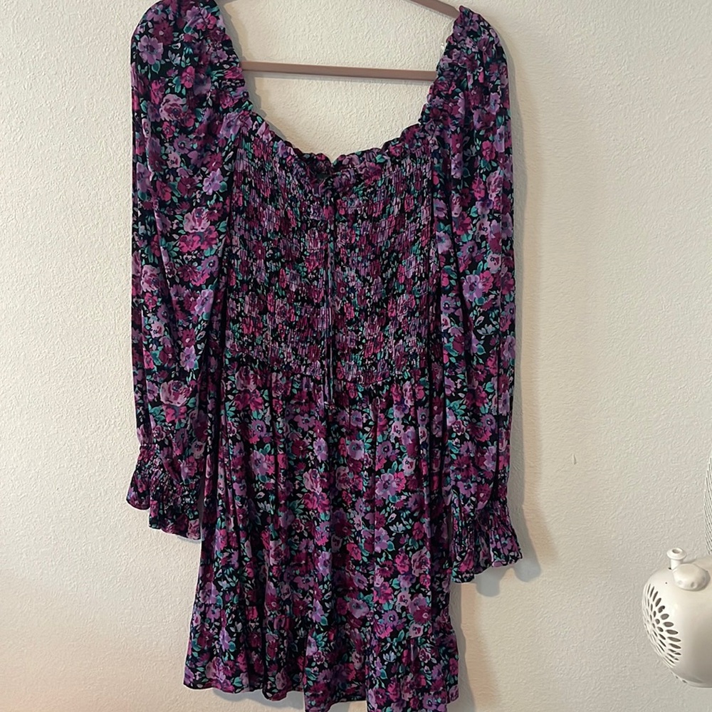Wild Fable NWT Purple Floral Long Sleeve Dress